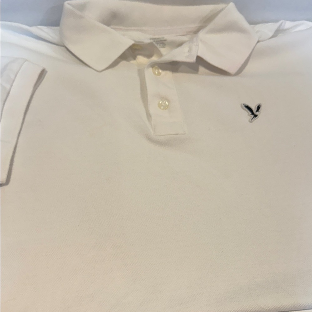 American Eagle Outfitters White Polo Shirt